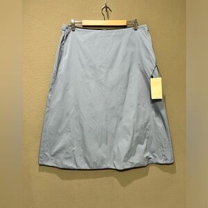 S’ Max Mara Alessio Fresh Sky Blue Pocket A Line Skirt Size 14 NWT